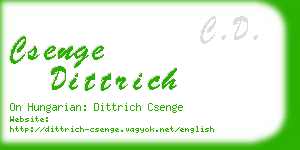 csenge dittrich business card